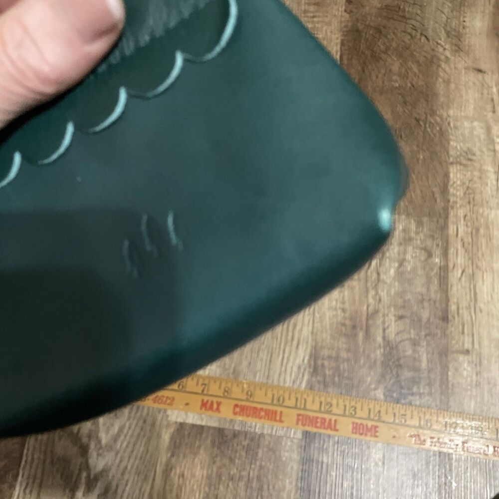 Portland Leather Goods Leather Penny Pouch Dark Teal Green Leather - Picture 5 of 9